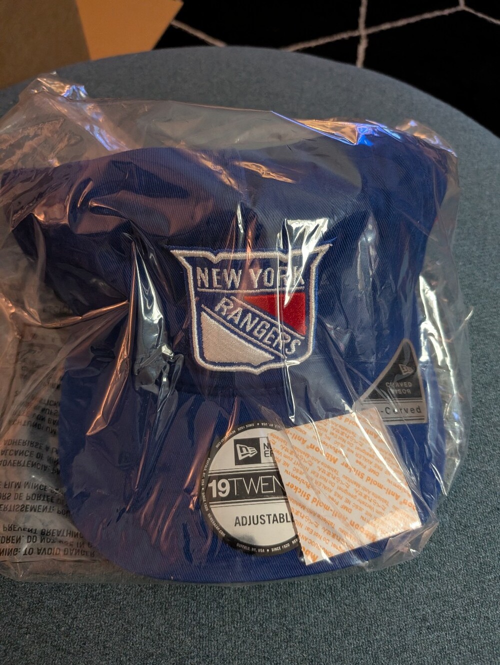 New York Rangers 19Twenty Adjustable Pre-curved New Era Hat